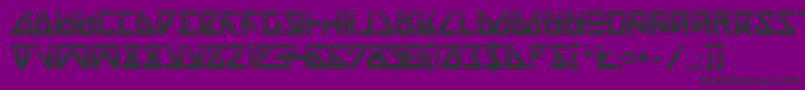 フォントNickbl – 紫の背景に黒い文字