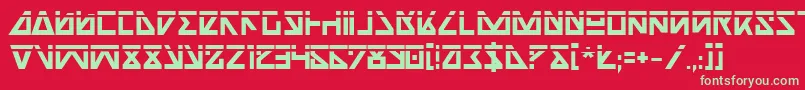 Шрифт Nickbl – зелёные шрифты на красном фоне