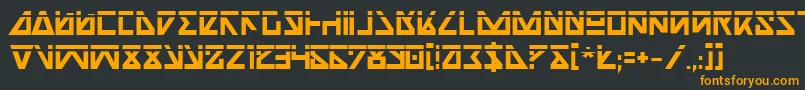 Шрифт Nickbl – оранжевые шрифты на чёрном фоне