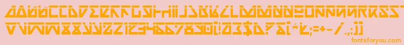 Nickbl Font – Orange Fonts on Pink Background