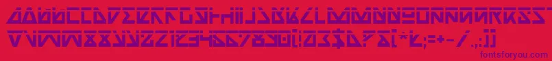 Nickbl Font – Purple Fonts on Red Background