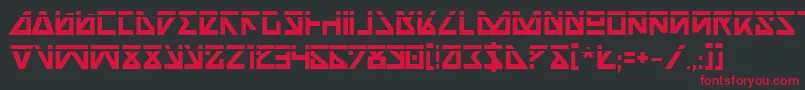 Nickbl Font – Red Fonts on Black Background