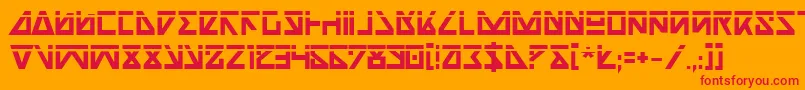 Nickbl Font – Red Fonts on Orange Background