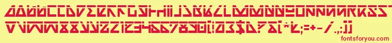 Nickbl Font – Red Fonts on Yellow Background