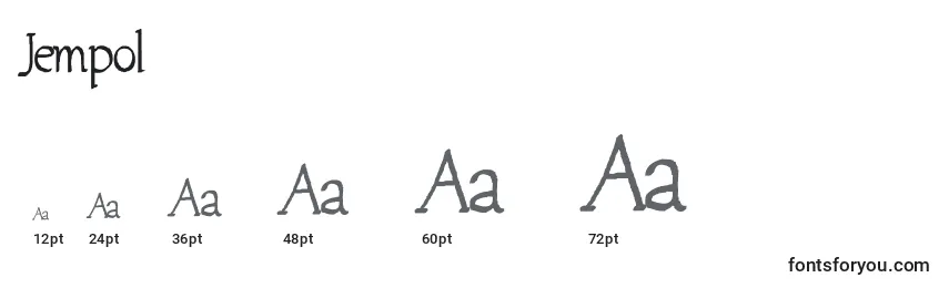 Jempol Font Sizes