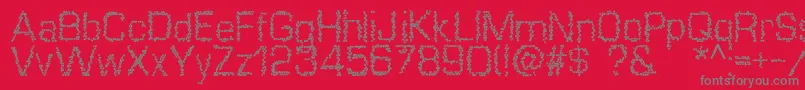 Mosaique Font – Gray Fonts on Red Background