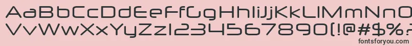 NeuropolXFree Font – Black Fonts on Pink Background