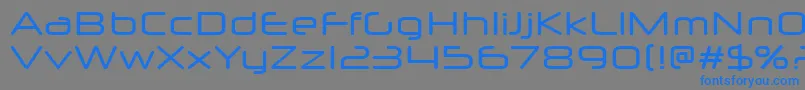 NeuropolXFree-Schriftart – Blaue Schriften auf grauem Hintergrund
