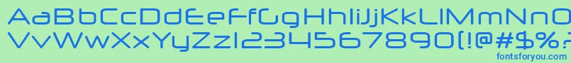 Więcej informacji o czcionce NeuropolXFree Czcionka NeuropolXFree – niebieskie czcionki na zielonym tle