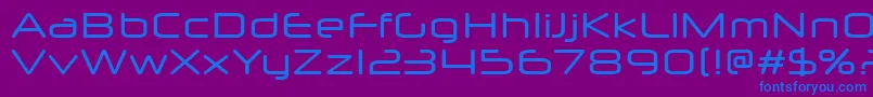 NeuropolXFree Font – Blue Fonts on Purple Background