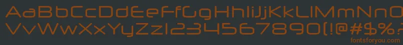 NeuropolXFree Font – Brown Fonts on Black Background