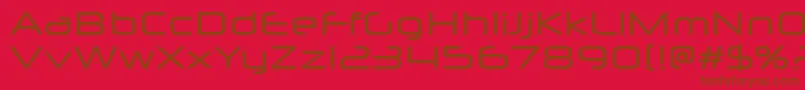 NeuropolXFree Font – Brown Fonts on Red Background
