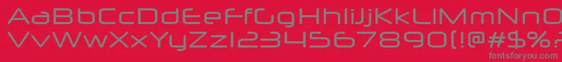 NeuropolXFree Font – Gray Fonts on Red Background