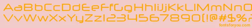 NeuropolXFree Font – Orange Fonts on Pink Background