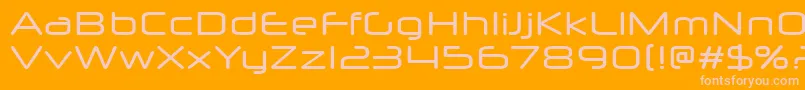 NeuropolXFree Font – Pink Fonts on Orange Background