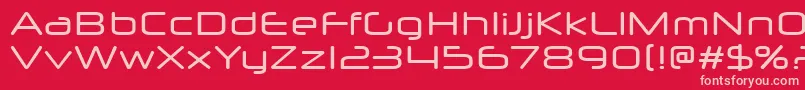 NeuropolXFree Font – Pink Fonts on Red Background