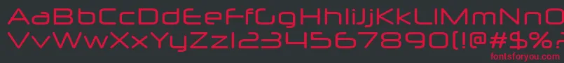 NeuropolXFree Font – Red Fonts on Black Background