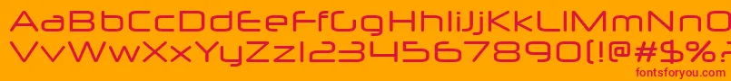 NeuropolXFree Font – Red Fonts on Orange Background