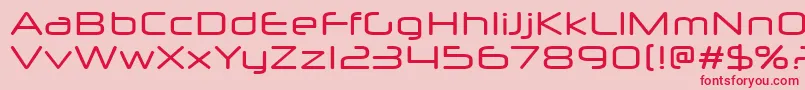 NeuropolXFree Font – Red Fonts on Pink Background