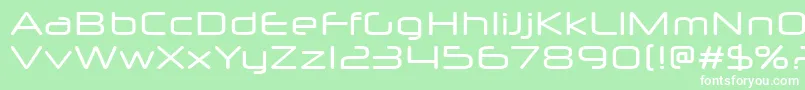 NeuropolXFree Font – White Fonts on Green Background