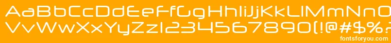 NeuropolXFree Font – White Fonts on Orange Background