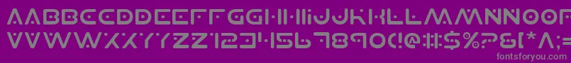PlanetS Font – Gray Fonts on Purple Background
