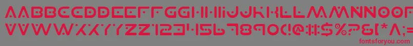 PlanetS Font – Red Fonts on Gray Background