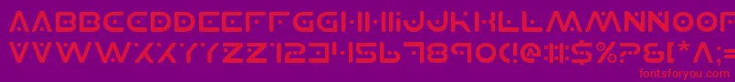 PlanetS Font – Red Fonts on Purple Background