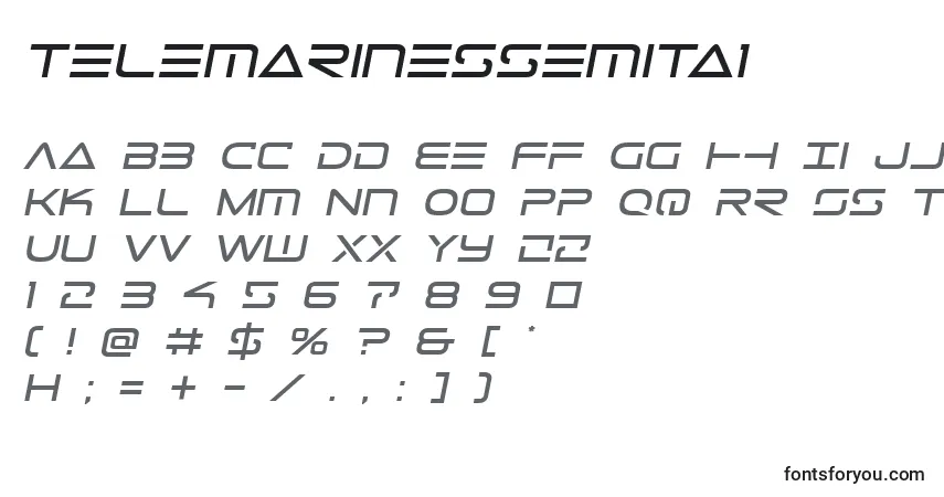 Telemarinessemita1 Font – alphabet, numbers, special characters