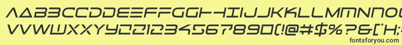 Telemarinessemita1 Font – Black Fonts on Yellow Background