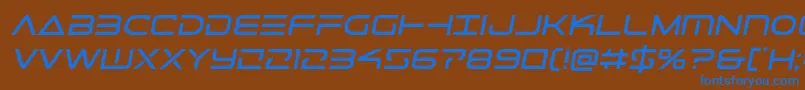 Telemarinessemita1 Font – Blue Fonts on Brown Background