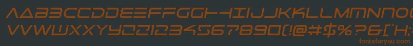 Telemarinessemita1 Font – Brown Fonts on Black Background