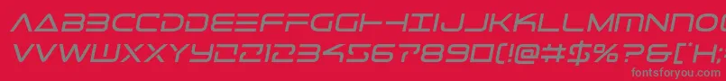 Czcionka Telemarinessemita1 – szare czcionki na czerwonym tle