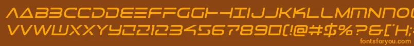 Telemarinessemita1 Font – Orange Fonts on Brown Background