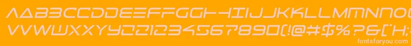 Telemarinessemita1 Font – Pink Fonts on Orange Background