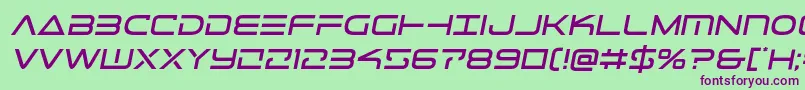 Шрифт Telemarinessemita1 – фиолетовые шрифты на зелёном фоне