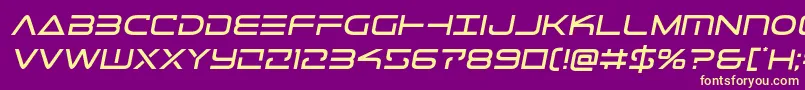 Telemarinessemita1 Font – Yellow Fonts on Purple Background