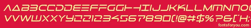 Telemarinessemita1 Font – Yellow Fonts on Red Background