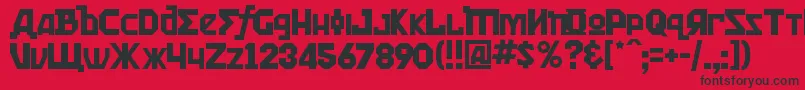 KremlinKommisar Font – Black Fonts on Red Background