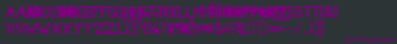 Gtown Font – Purple Fonts on Black Background