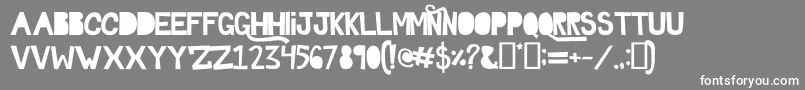 Gtown Font – White Fonts on Gray Background