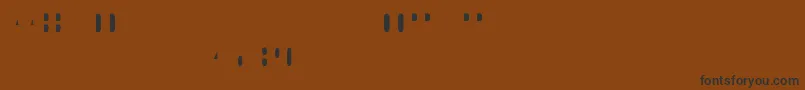 Ostrichsansstack4 Font – Black Fonts on Brown Background