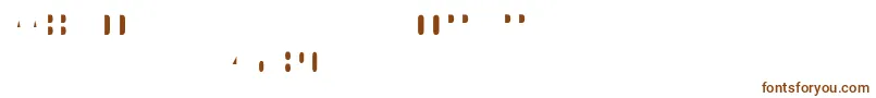Шрифт Ostrichsansstack4 – коричневые шрифты на белом фоне
