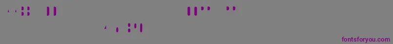 フォントOstrichsansstack4 – 紫色のフォント、灰色の背景