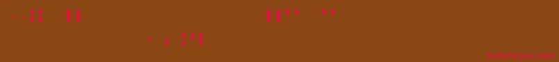 Ostrichsansstack4 Font – Red Fonts on Brown Background