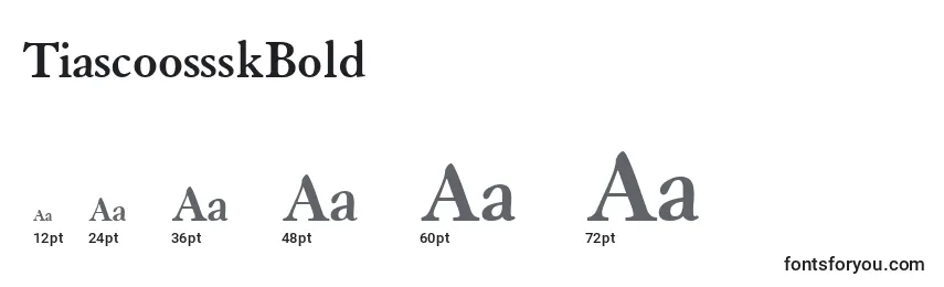 TiascoossskBold Font Sizes