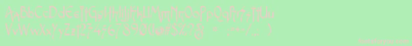 Snotmaster Font – Pink Fonts on Green Background