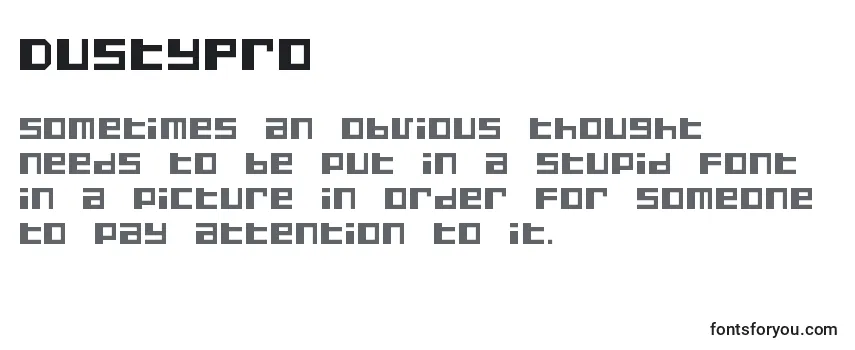 DustyPro Font