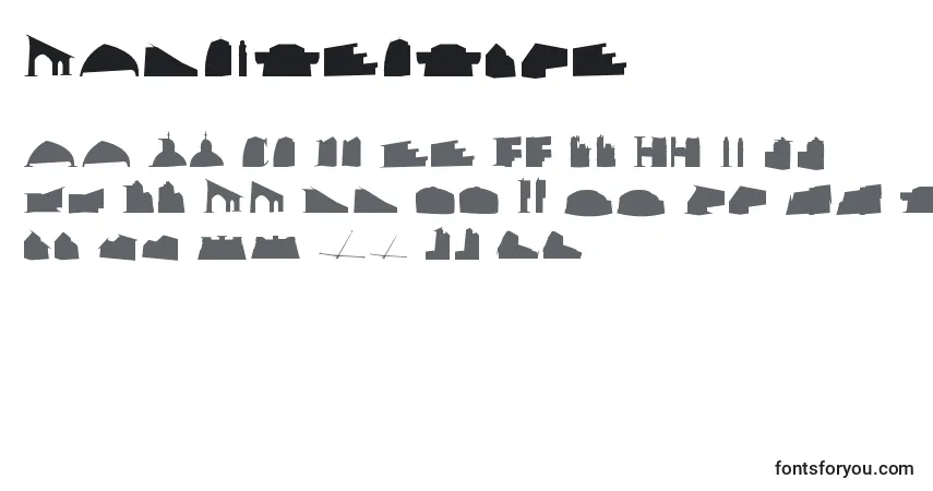 Шрифт Mancitecture – алфавит, цифры, специальные символы