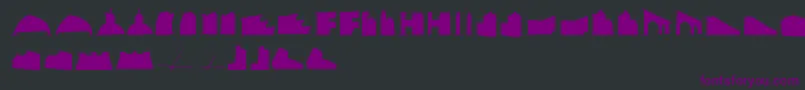 Шрифт Mancitecture – фиолетовые шрифты на чёрном фоне